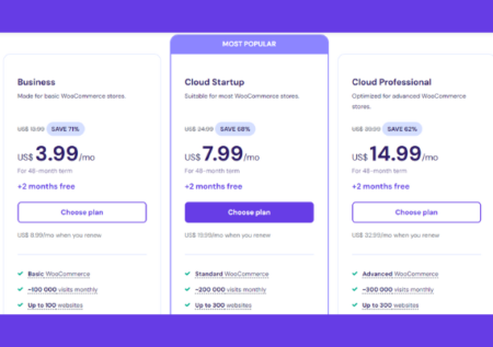 Optimized WooCommerce Hosting by Hostinger