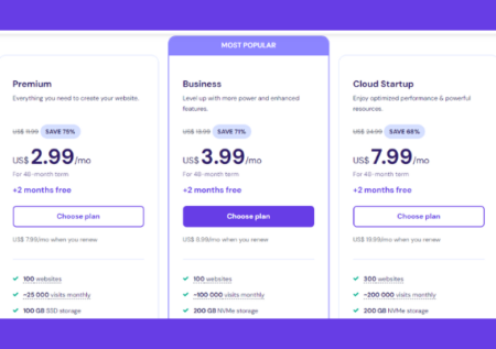 Affordable Hostinger Shared Hosting Plans